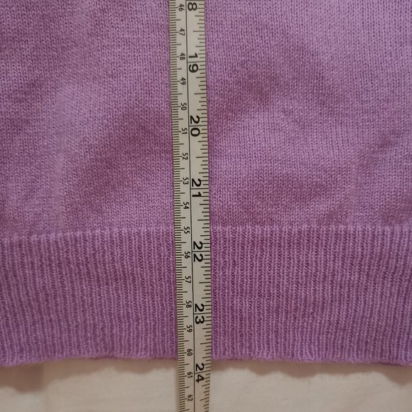 Peck & Peck 2 Ply 100% Cashmere V-neck Sweater Size M - Picture 6 of 6